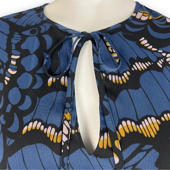 TED BAKER LONDON Pollei Butterfly Print Mini Dress US 6 Prairie Wedding Guest - Picture 5 of 16